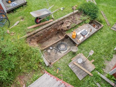 Septic System Repair in Progress